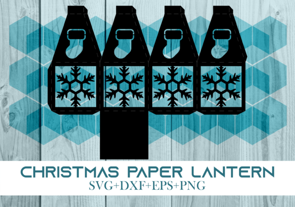 Christmas Paper Lantern Series 0832 3D SVG