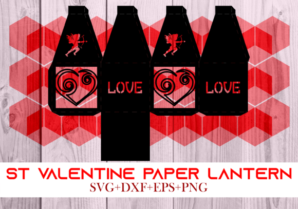 St Valentine Paper Lantern Series 0025: A 3D SVG Shape for Romantic Web Design